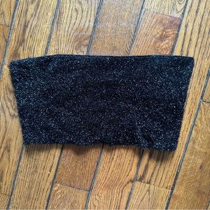 Sparkly black bandeau